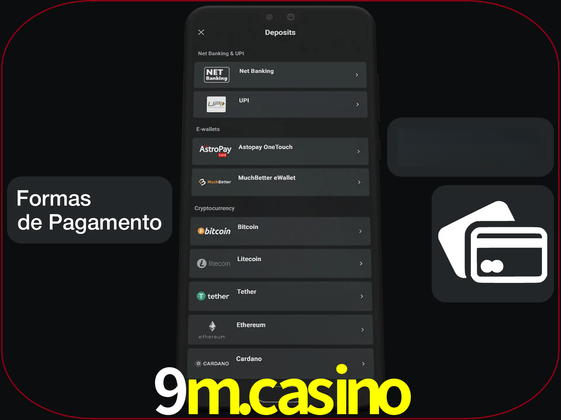 Escolha a forma de pagamento de sua preferência.