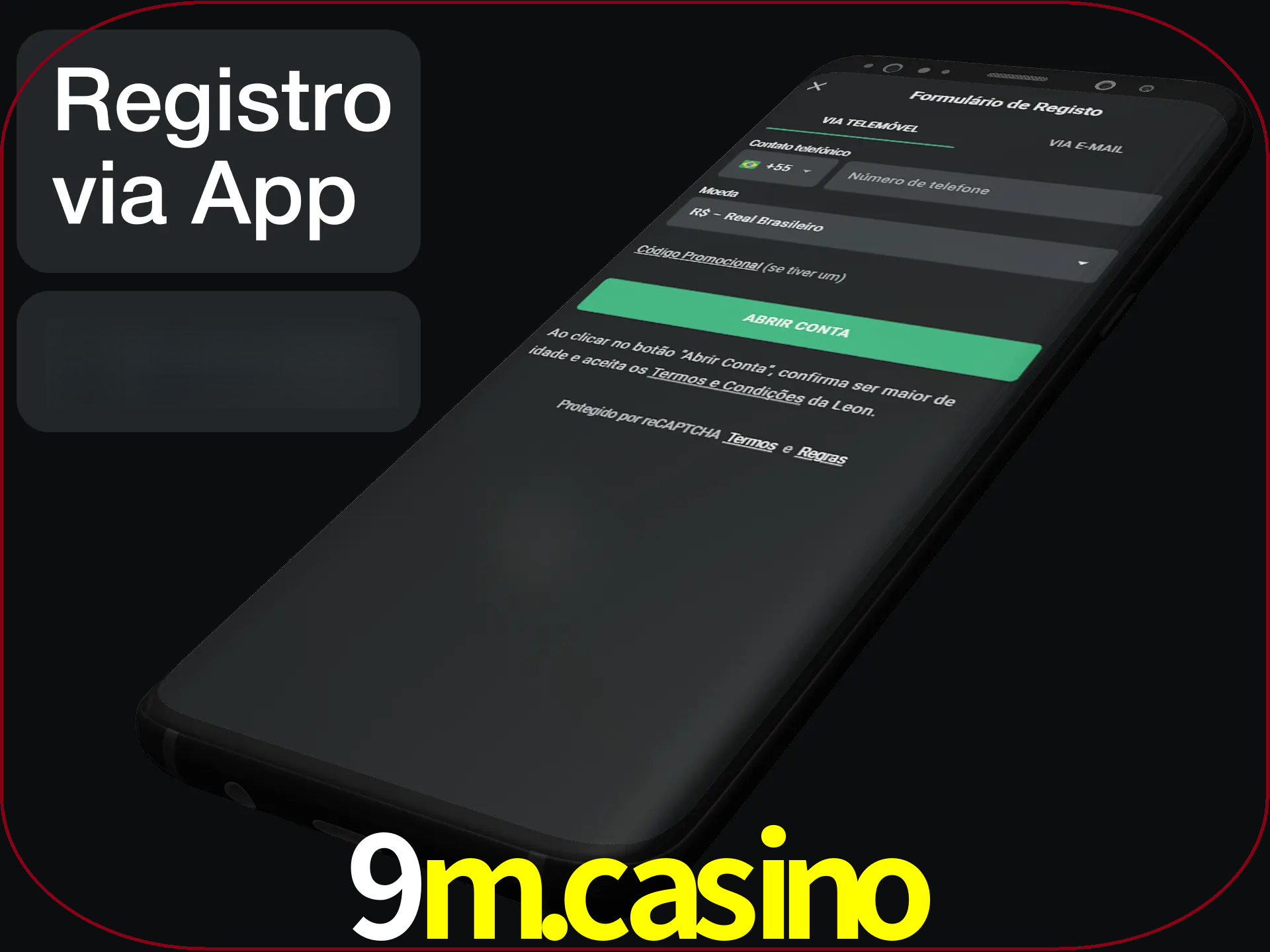 Registre-se quiclly em LeonBet usando o aplicativo.